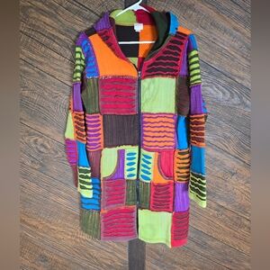 Multicolor Greater Good Patchwork Women's Jacket XL